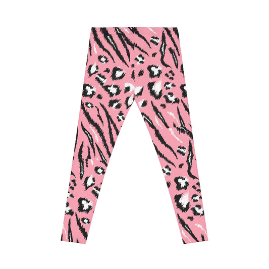 Pink Leopard Print Leggings