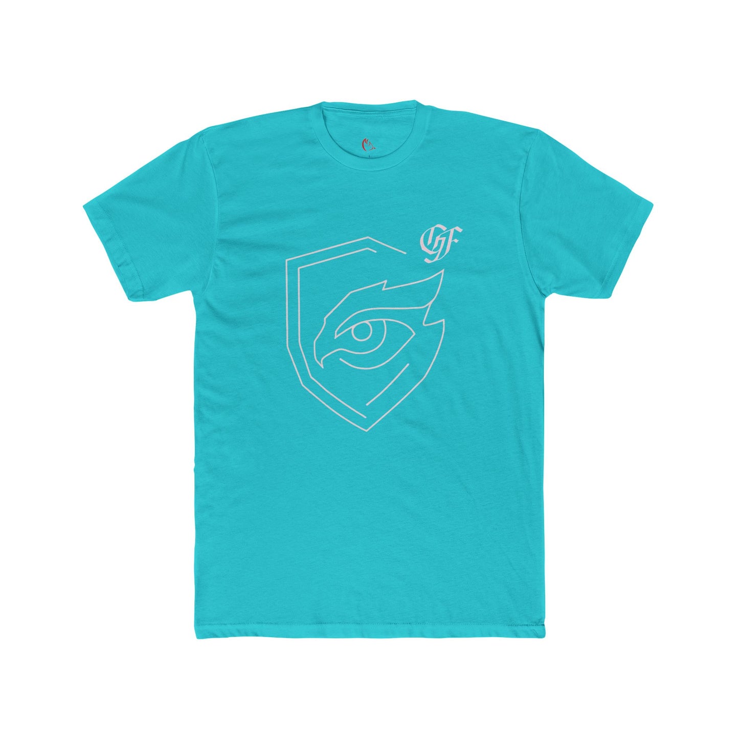 Minimalist Eye Shield T‑Shirt — Subtle Graphic Crew Tee