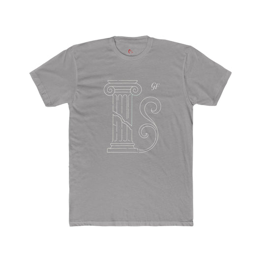 Classical Column Graphic Tee — Minimalist Architectural T-Shirt