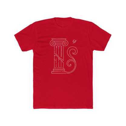 Classical Column Graphic Tee — Minimalist Architectural T-Shirt