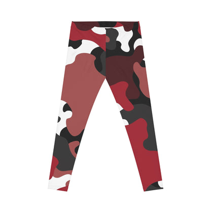 Red & Black Camo Women's Leggings