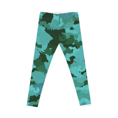Teal Camo Leggings