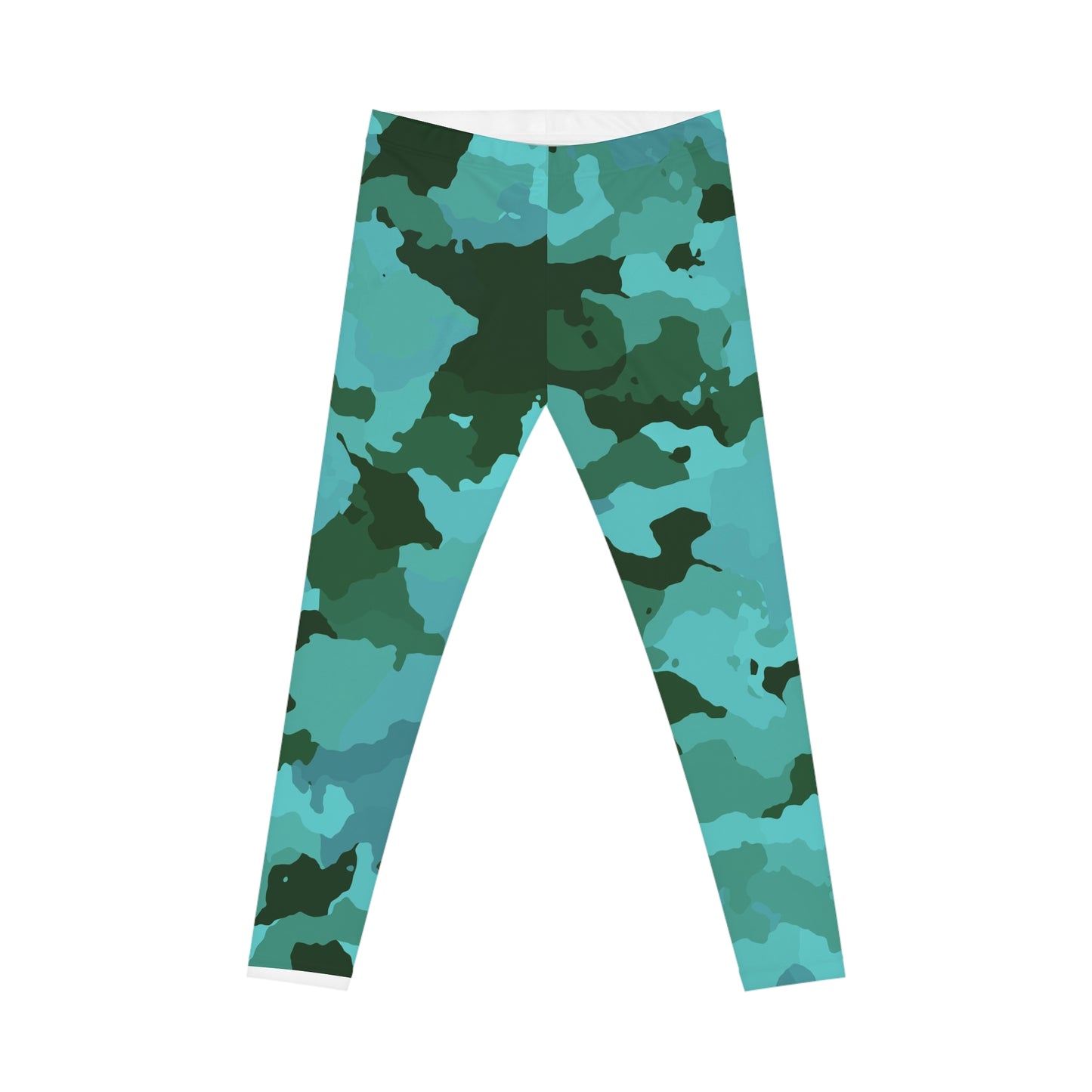 Teal Camo Leggings