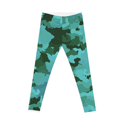 Teal Camo Leggings
