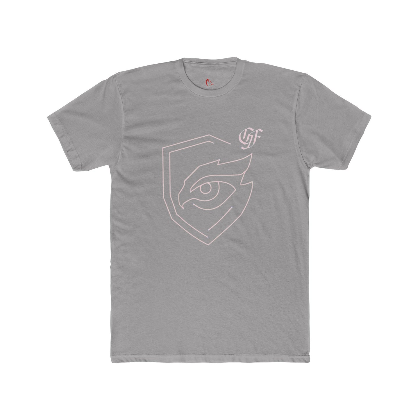 Minimalist Eye Shield T‑Shirt — Subtle Graphic Crew Tee
