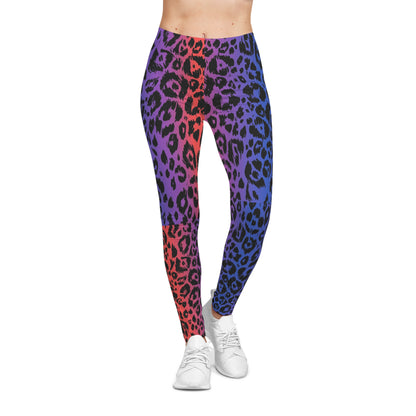 Gradient Leopard Print Leggings